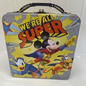 Micky Mouse Walt Disney Mini Metal Lunch box